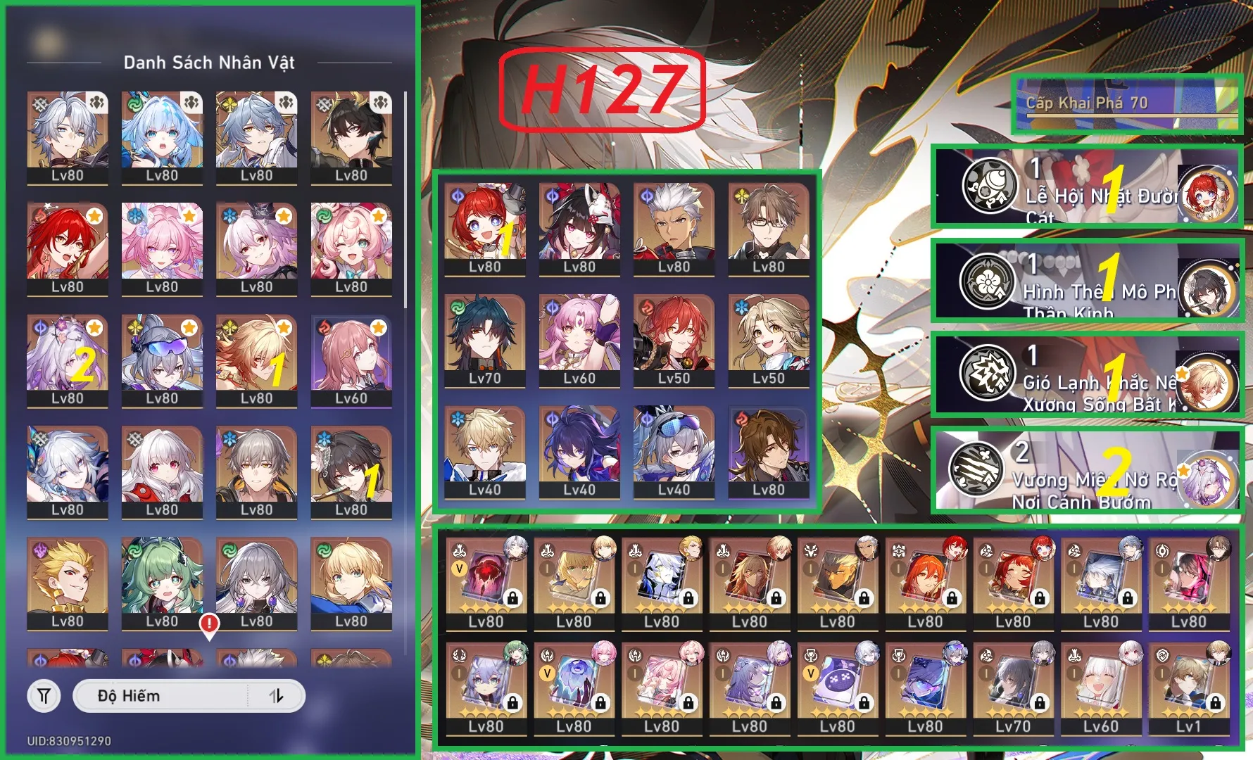 Acc ngon team đẹp - Full Phainon - Full Cas