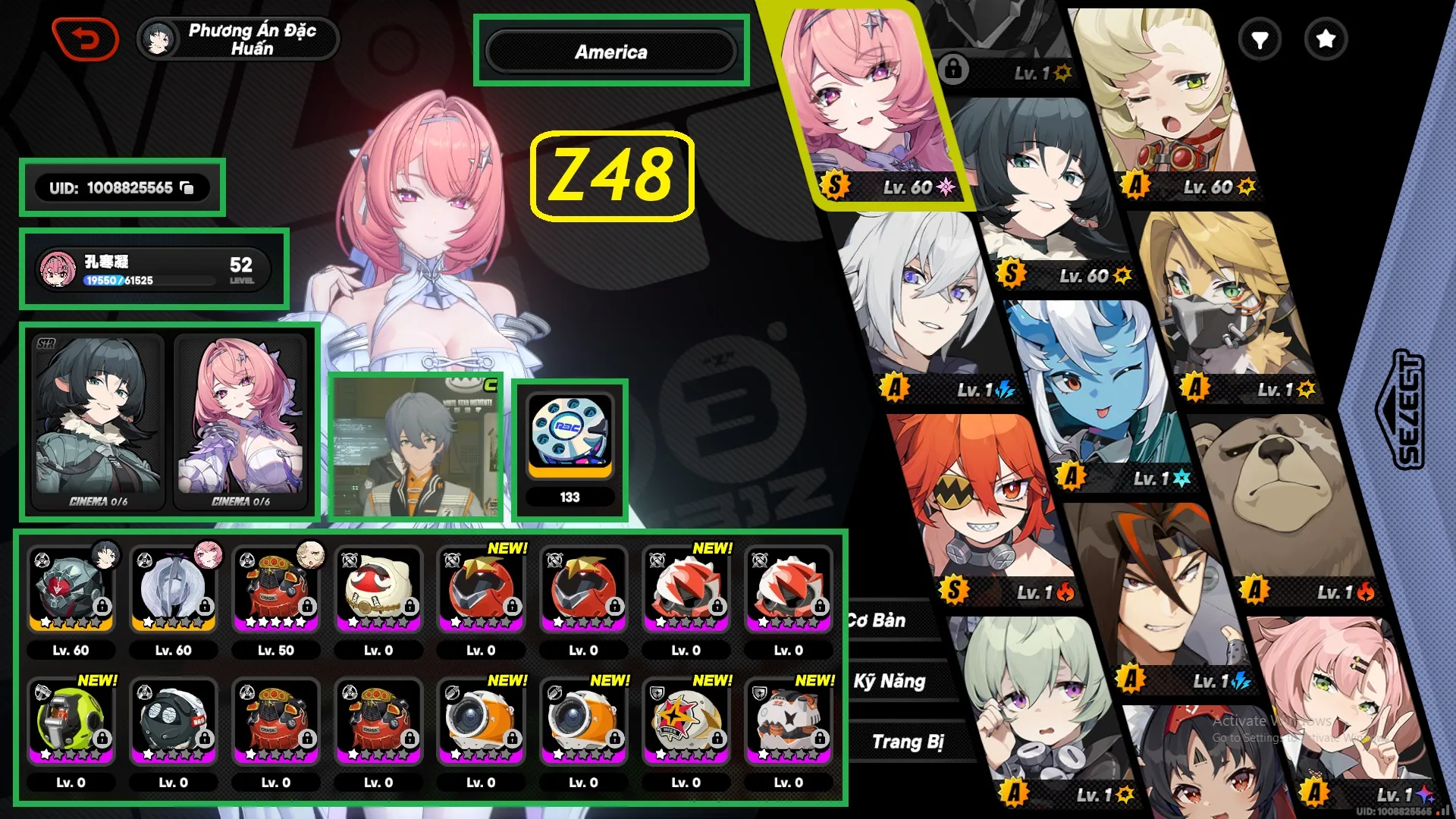 Acc ngon team đẹp - Dư 133 vé roll - Sv Ame