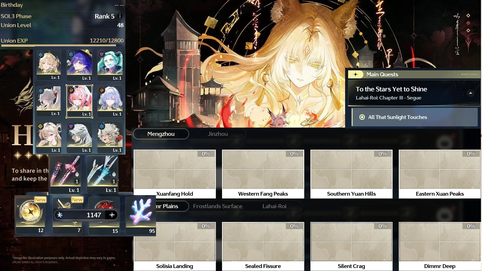 Team Aemeath Trấn + Lynae + Mornye + Team Hiyuki Trấn + Lucilla + Suisui + 36 vé limit