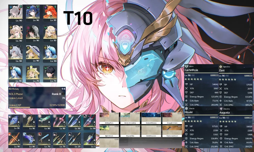 Acc Team (Sea)
Hiyuki c0r1 - Lyane c0r1 - Chisa c0r1 - August c0r1 - Iuno c0r1 - Shore c0r1 - Carte c0r1 - Zani c0r1 - Phoebe zin map từ 3.