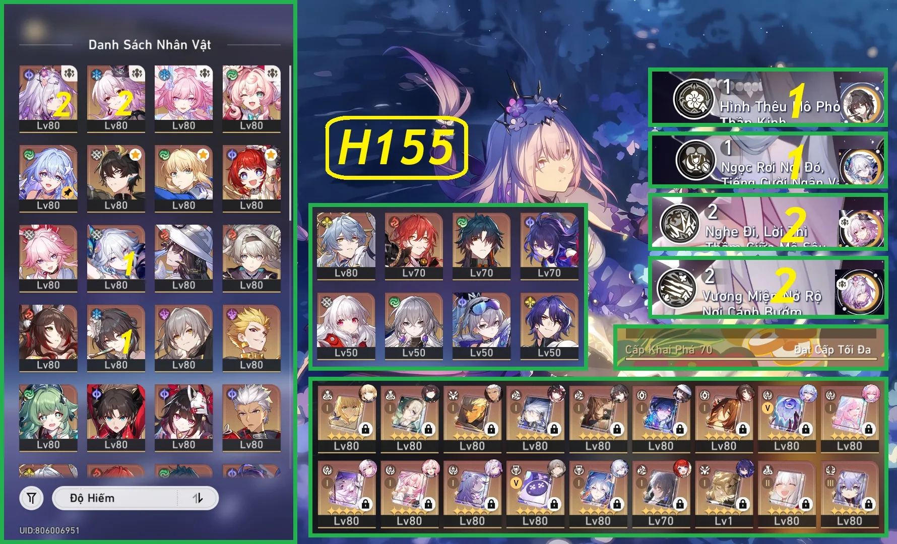 Acc ngon team đẹp - Full Cas dát kim cương