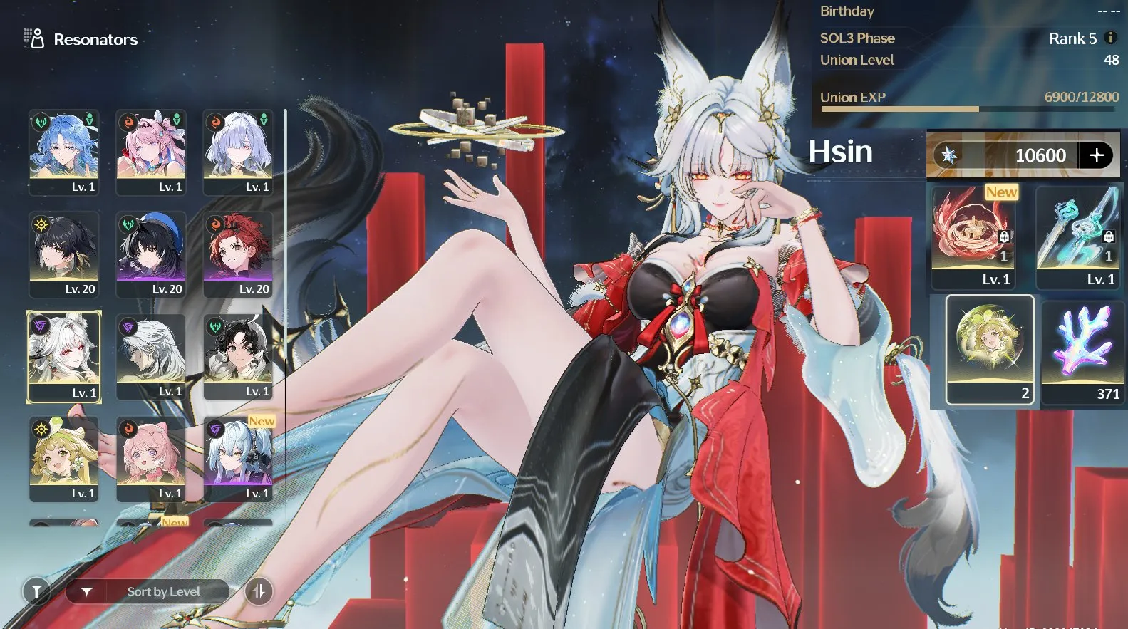 [Reroll]Sea ul48 Hsin tran+Team Qingxiao tran+denia+mornye+10600 đá+371 san hô