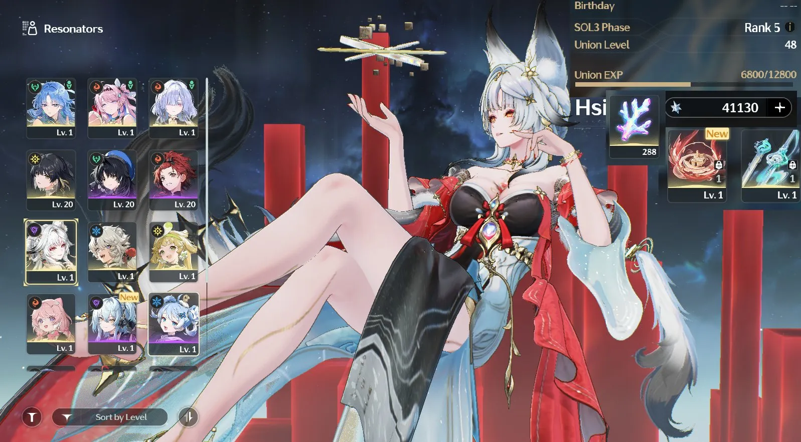 [Reroll] Sea ul48 Hsin tran+Team Qingxiao tran+denia+mornye+41100 đá+288 san hô