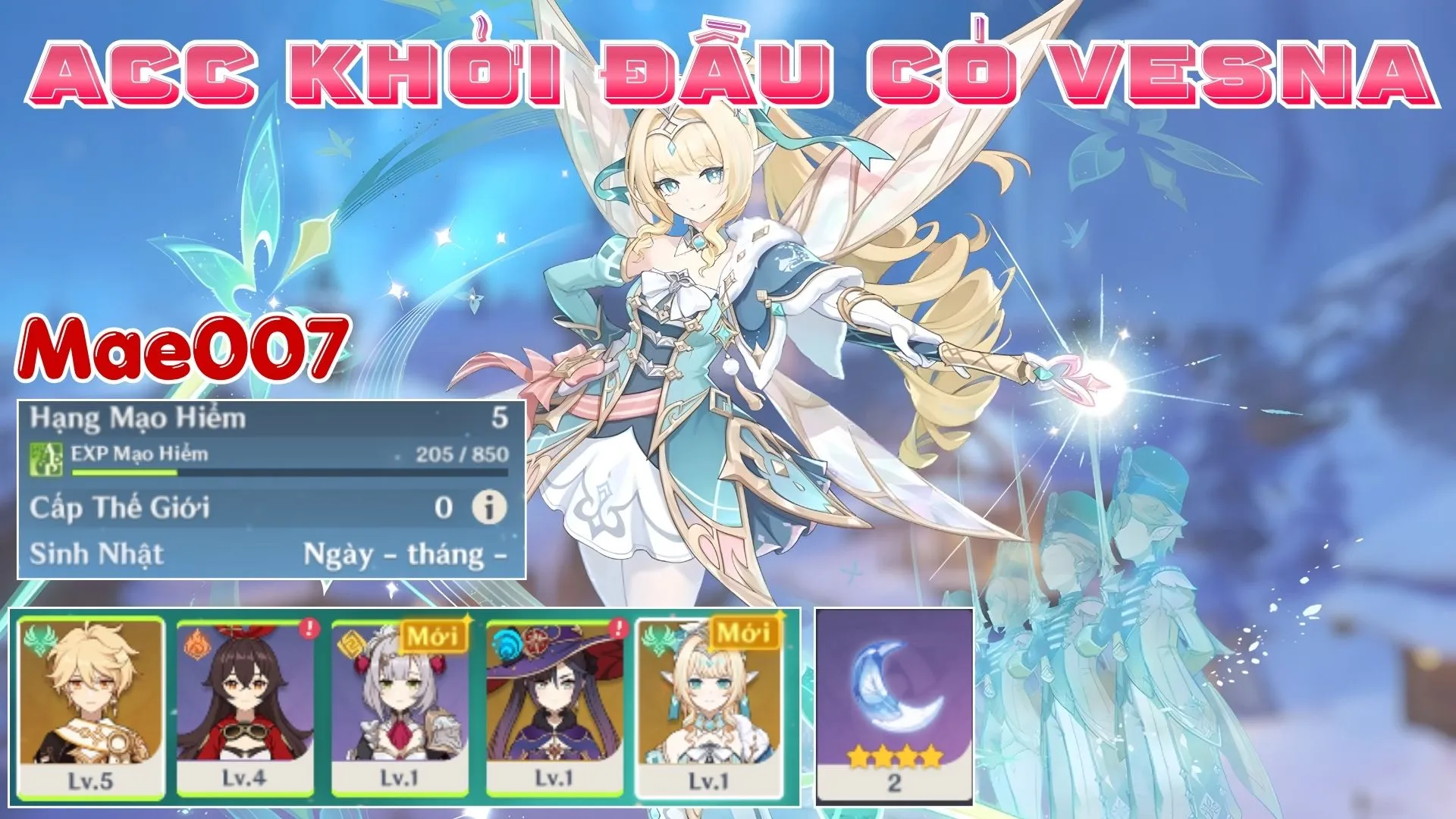 Mae007 Acc Khởi Đầu Ar 5 Có Vesna