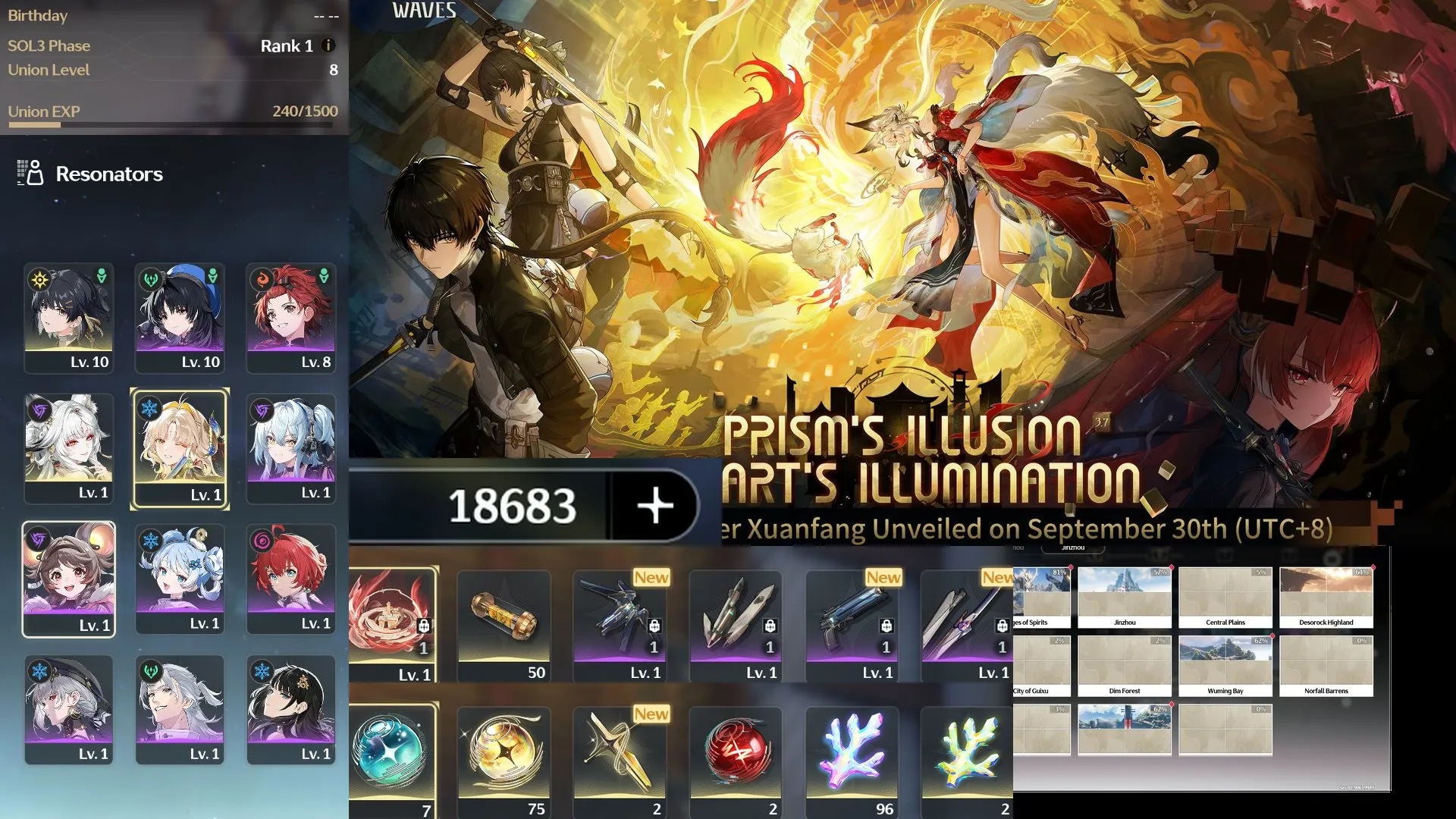 [SEA] [UL8] Hsin Trấn + Sui Sui UL8 + 18k đá + 75 roll limited