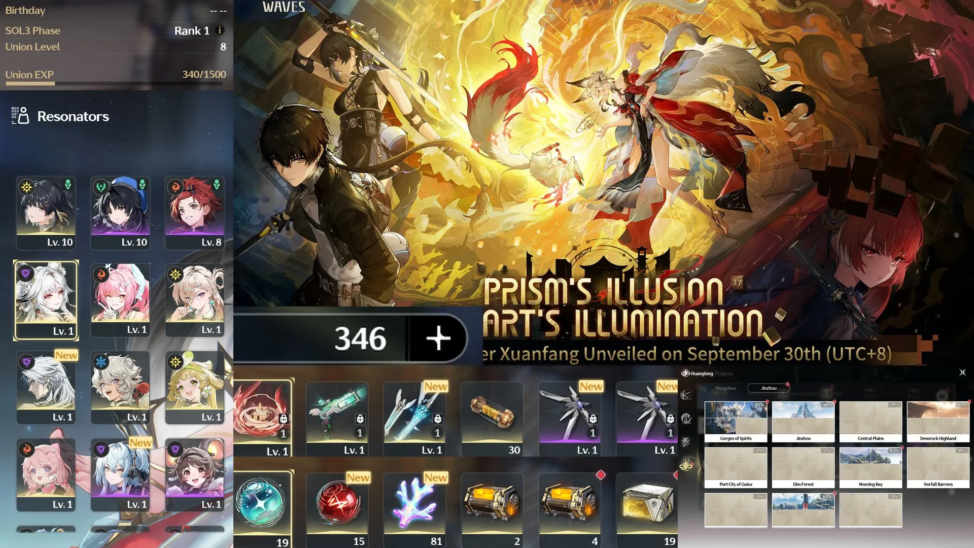 [SEA] [UL8] ACC khởi đầu Aemeath trấn + Hsin trấn + Lynea trấn