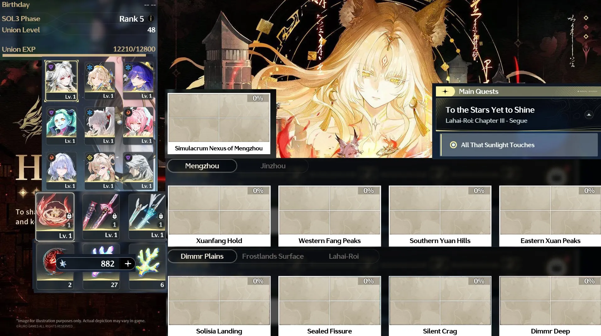 Team Hsin Trấn + Hiyuki Trấn +Lucilla + Suisui + Team Aemeath Trấn + Lynae + Moryne + 8 vé limit