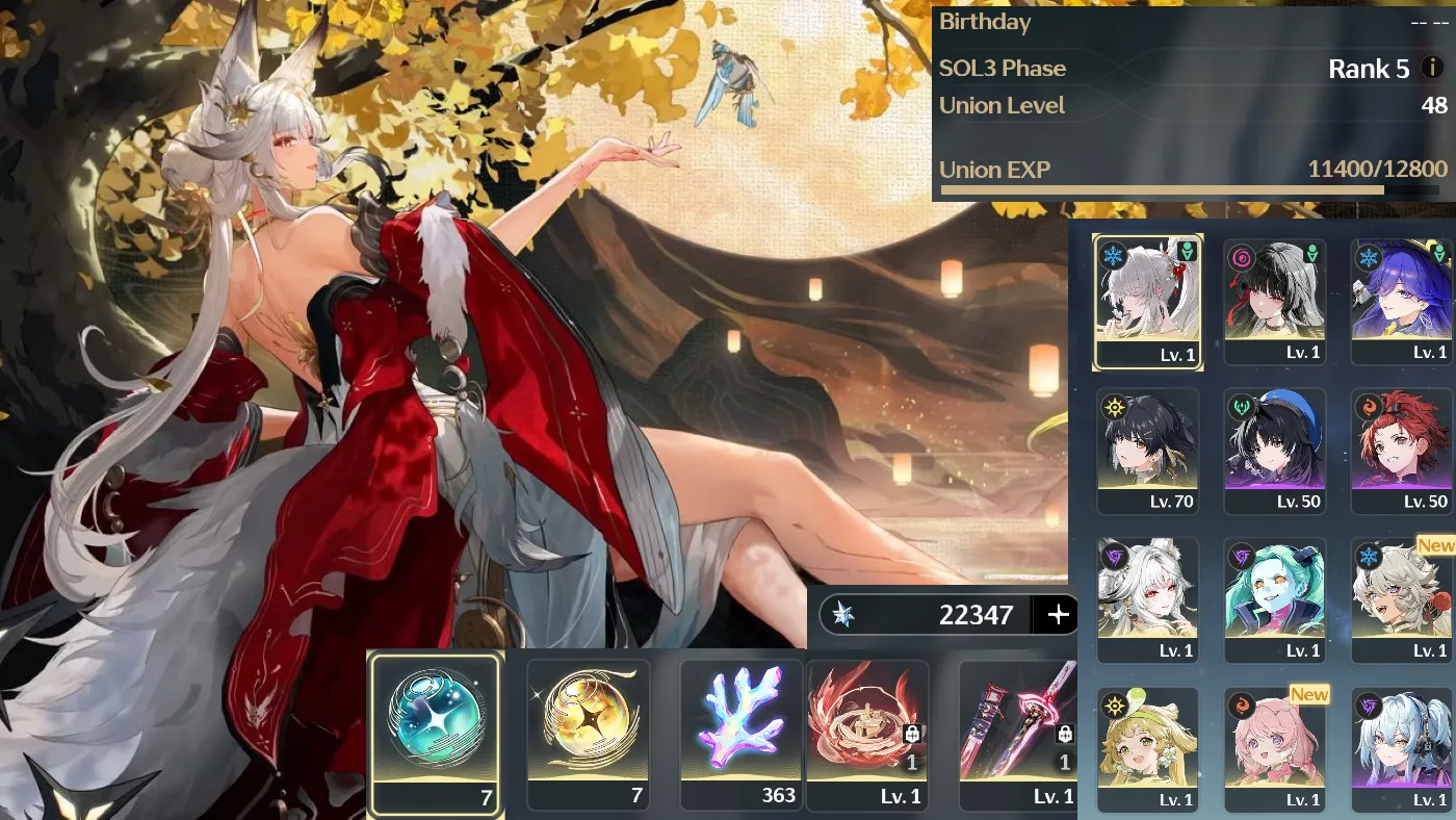 [Reroll]Sea ul49 Hsin tran+Team hiyuki tran+chisa+lucilla+22300 đá+363 san hô