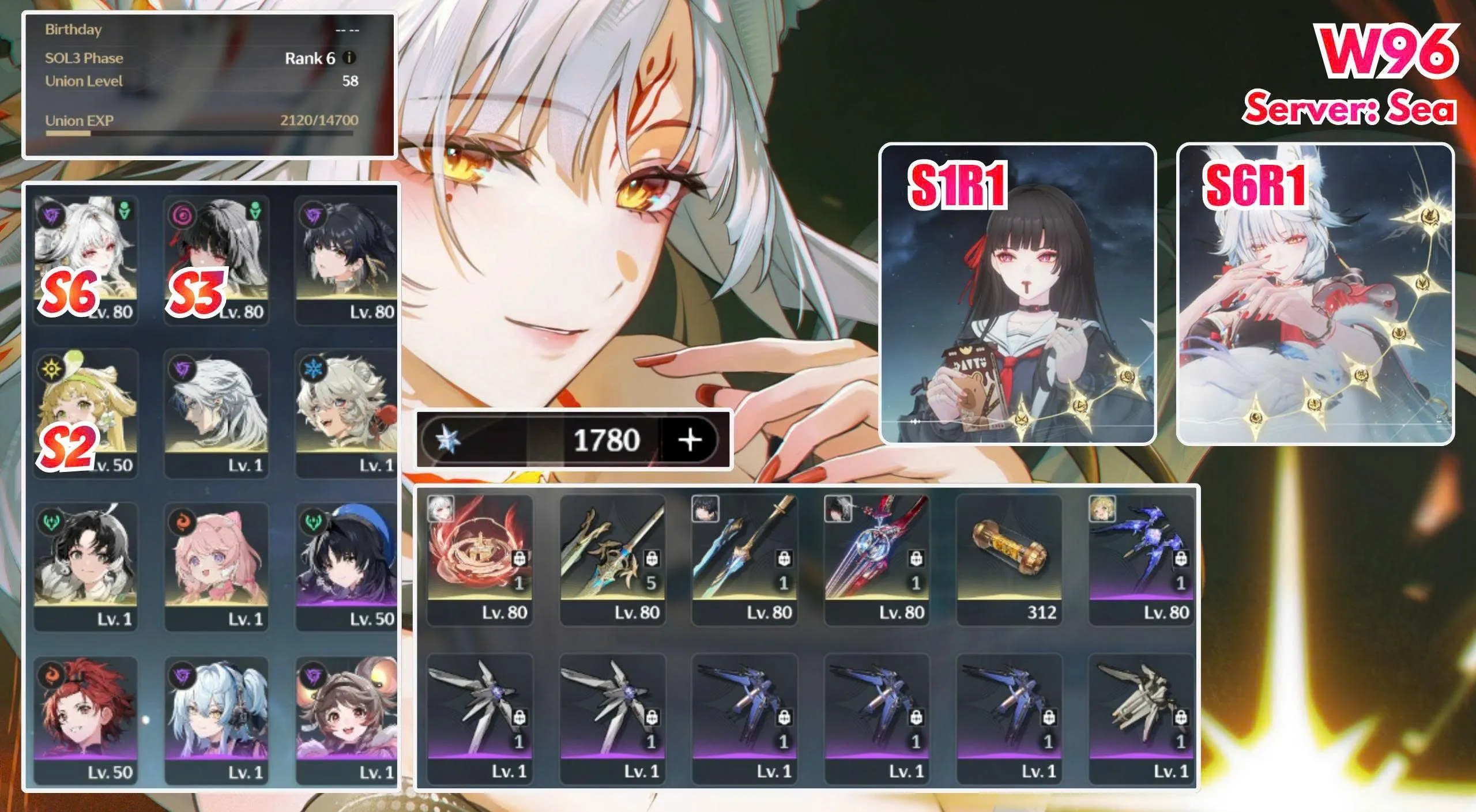 W96  
Hsin C6R1 x Chisa C3R1